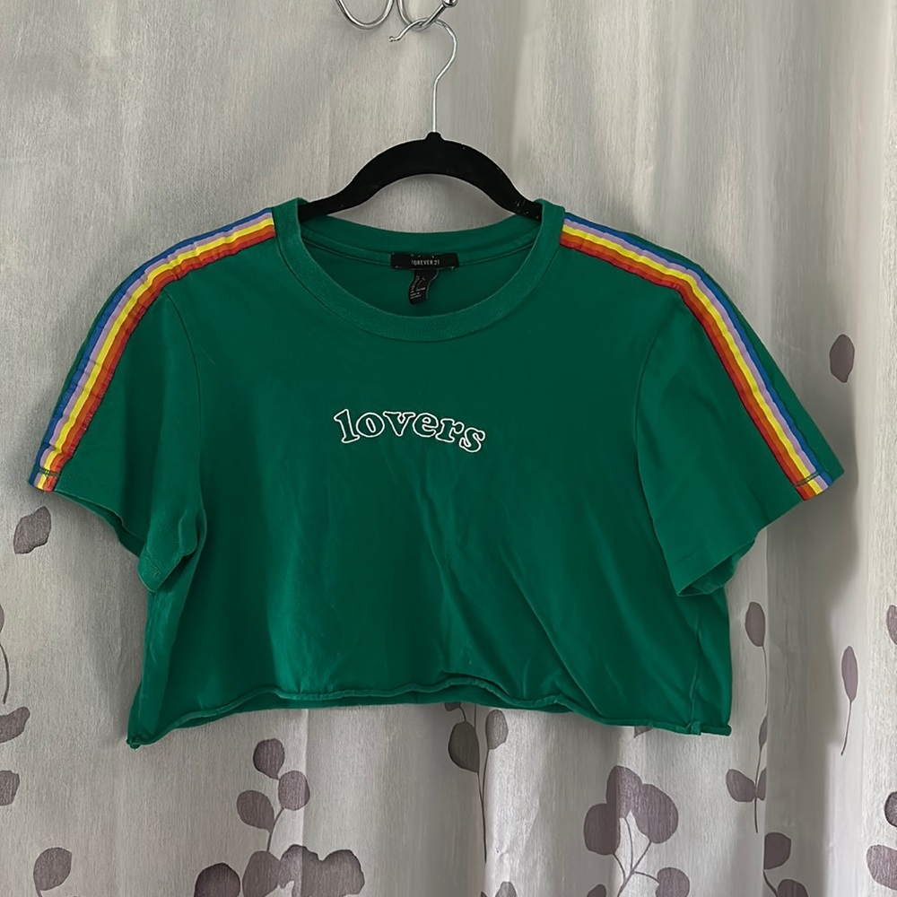 Lovers Green Crop Top